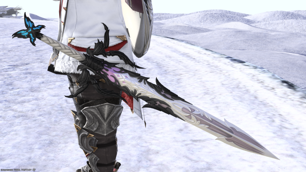 FF14　ミラプリ　光る武器　蛮神ティターニア武器　ナイト　剣　盾　フェアリーキングソード　フェアリーキングラウンドシールド　見た目