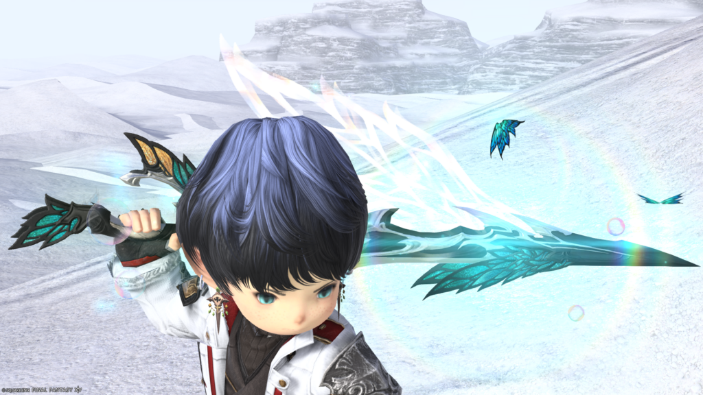 FF14　ミラプリ　光る武器　蛮神ティターニア武器　ガンブレイカー　銃剣　フェアリーキングマナトリガー　見た目　発光エフェクト
