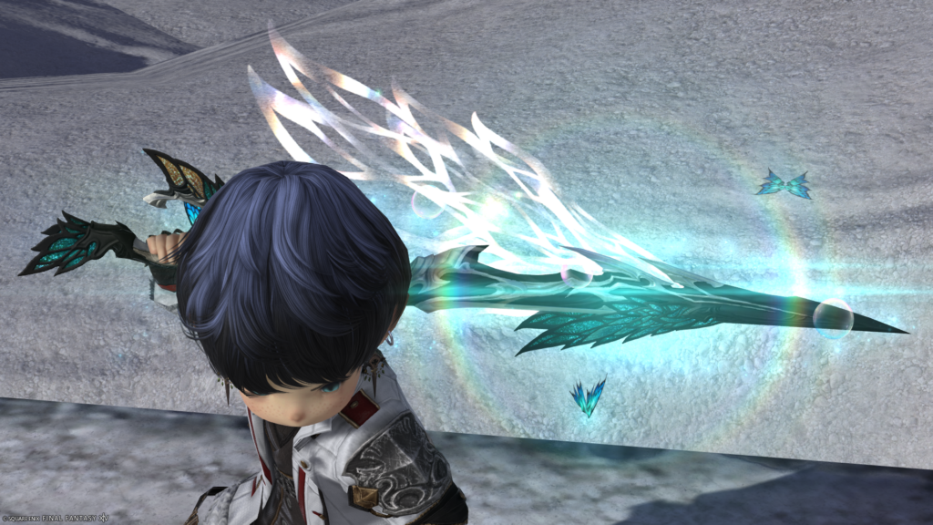 FF14　ミラプリ　光る武器　蛮神ティターニア武器　ガンブレイカー　銃剣　フェアリーキングマナトリガー　見た目　発光エフェクト
