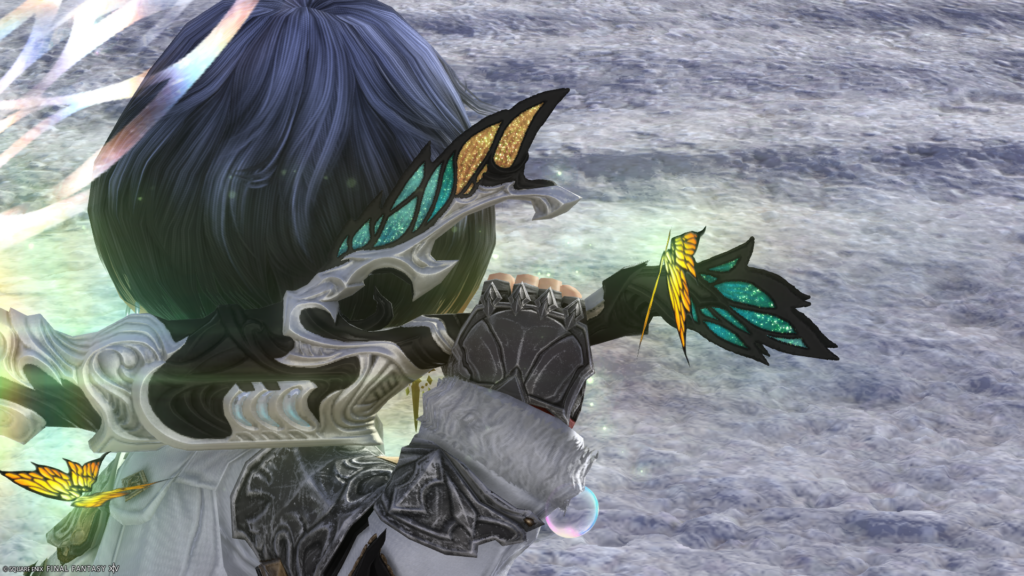 FF14　ミラプリ　光る武器　蛮神ティターニア武器　ガンブレイカー　銃剣　フェアリーキングマナトリガー　見た目　発光エフェクト
