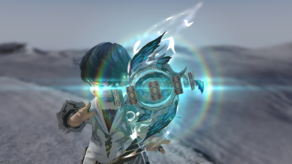 FF14　ミラプリ　光る武器　蛮神ティターニア武器　占星術師　天球儀　フェアリーキングスターグローブ　見た目　発光エフェクト