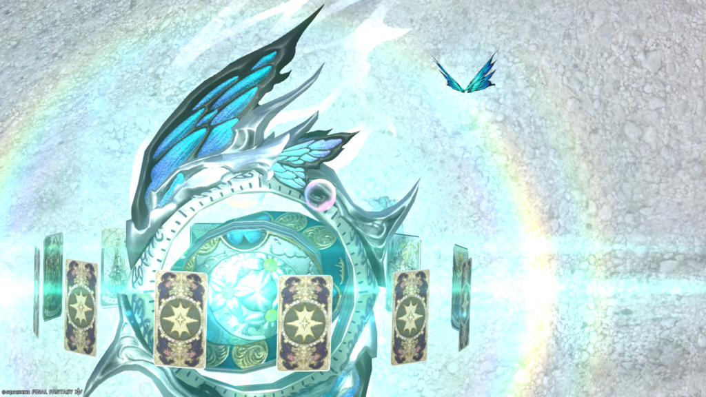 FF14　ミラプリ　光る武器　蛮神ティターニア武器　占星術師　天球儀　フェアリーキングスターグローブ　見た目　発光エフェクト