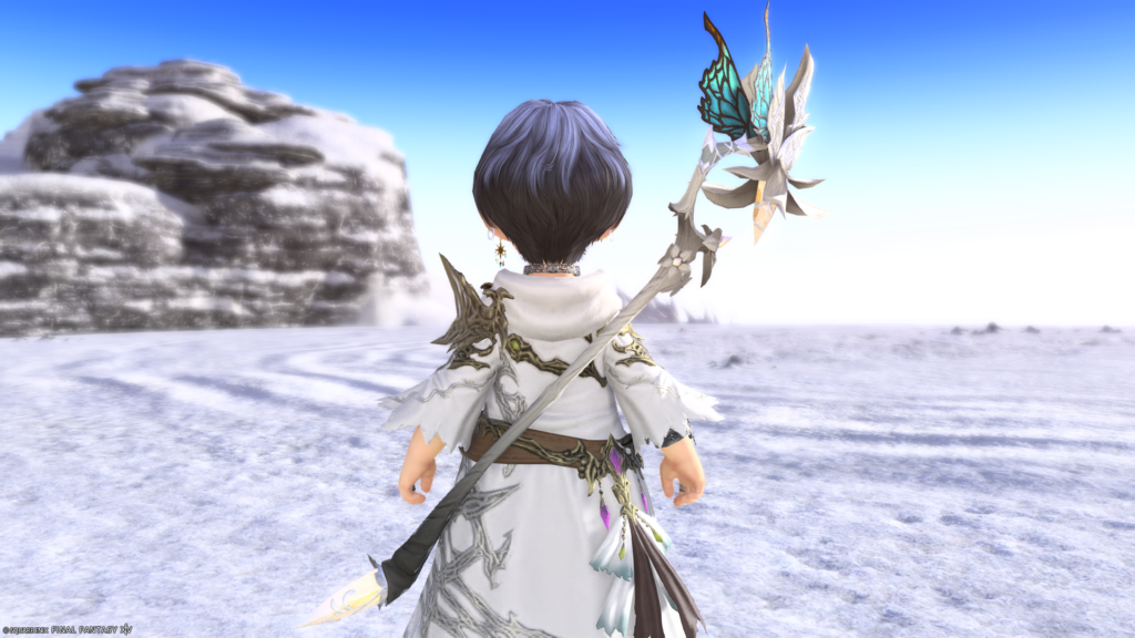 FF14　ミラプリ　光る武器　蛮神ティターニア武器　白魔導士　杖　フェアリーキングケーン　見た目