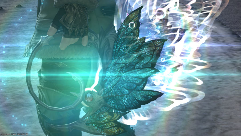FF14 ミラプリ 光る武器 蛮神ティターニア武器 踊り子 投擲武器 フェアリーキングハンドゴンネ 見た目 発光エフェクト