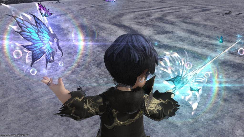 FF14　ミラプリ　光る武器　蛮神ティターニア武器　赤魔導士　細剣　フェアリーキングレイピア　見た目　発光エフェクト