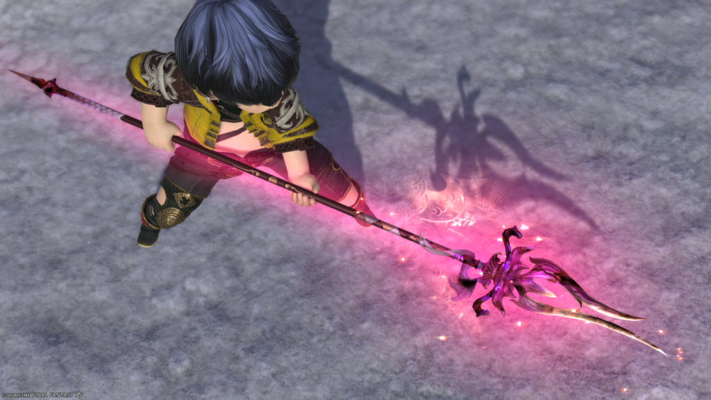 ミラプリ 光る武器 蛮神ツクヨミ武器 竜騎士 槍 月読命長槍【輝】見た目 発光エフェクト