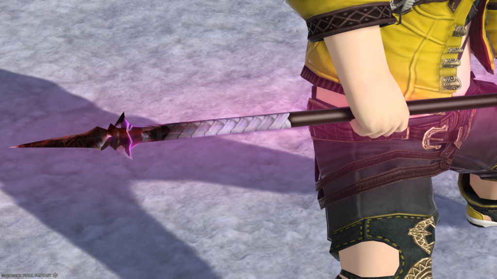 ミラプリ 光る武器 蛮神ツクヨミ武器 竜騎士 槍 月読命長槍【輝】見た目 発光エフェクト