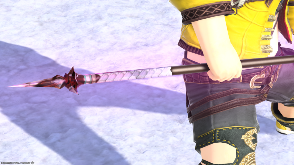 ミラプリ 光る武器 蛮神ツクヨミ武器 竜騎士 槍 月読命長槍【輝】見た目 発光エフェクト