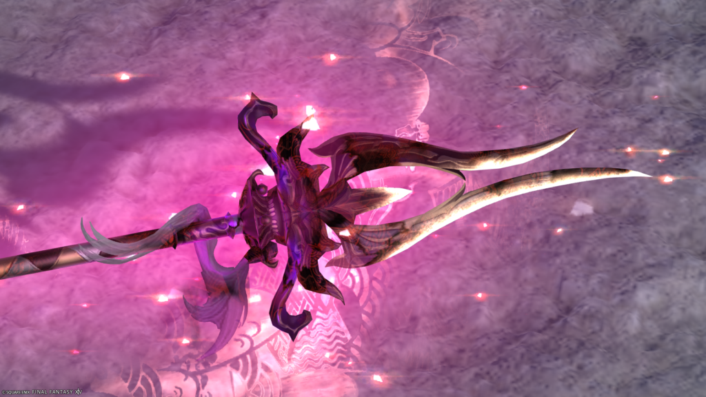 ミラプリ 光る武器 蛮神ツクヨミ武器 竜騎士 槍 月読命長槍【輝】見た目 発光エフェクト