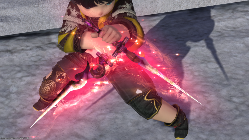 ミラプリ　光る武器　蛮神ツクヨミ武器　忍者　ナイフ　月読命苦無【輝】　見た目　発光エフェクト