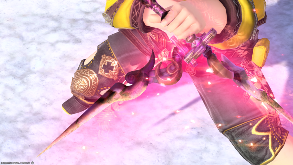 ミラプリ　光る武器　蛮神ツクヨミ武器　忍者　ナイフ　月読命苦無【輝】　見た目　発光エフェクト