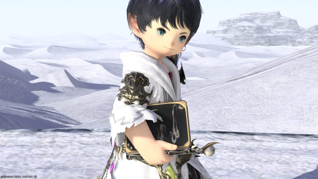 ミラプリ 光る武器 蛮神ツクヨミ武器 学者 召喚士 魔導書 月読命文書【輝】/月読命経典【輝】 見た目