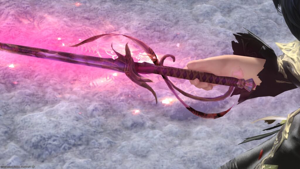 FF14 ミラプリ 光る武器 蛮神ツクヨミ武器 赤魔導士 細剣 月読命細剣【輝】 見た目 発光エフェクト