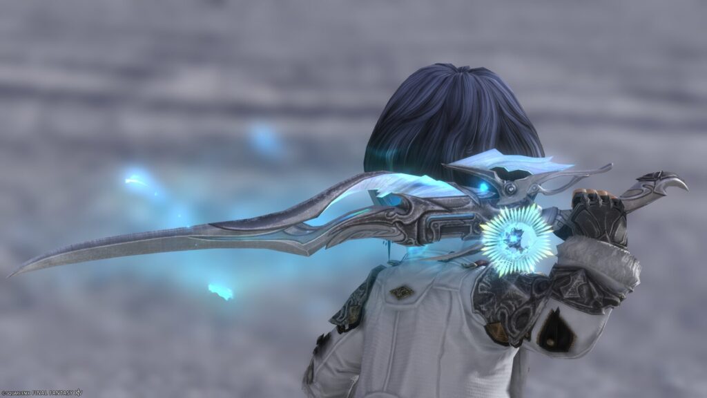 FF14 ミラプリ 光る武器 蛮神ハイデリン武器 ガンブレイカー 銃剣 サンクティファイライト・ガンブレード 見た目 発光エフェクト
