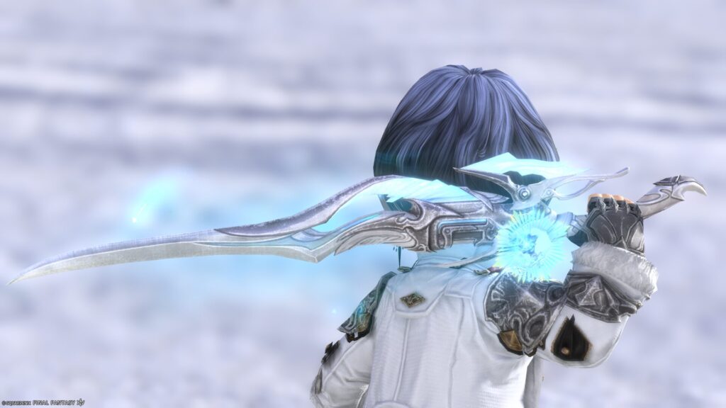 FF14 ミラプリ 光る武器 蛮神ハイデリン武器 ガンブレイカー 銃剣 サンクティファイライト・ガンブレード 見た目 発光エフェクト