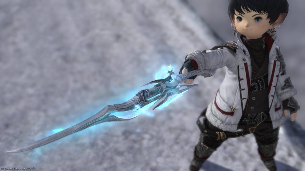 FF14 ミラプリ 光る武器 蛮神ハイデリン武器 ガンブレイカー 銃剣 サンクティファイライト・ガンブレード 見た目 発光エフェクト