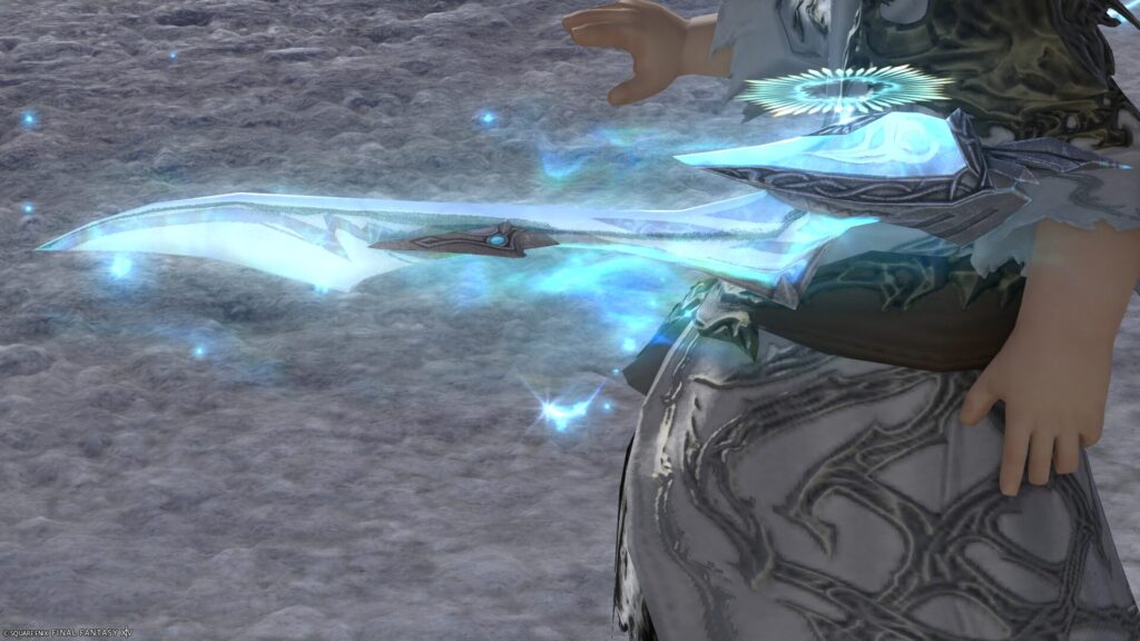 FF14　ミラプリ　光る武器　蛮神ハイデリン武器　賢者　賢具　サンクティファイライト・ウィング　見た目　発光エフェクト
