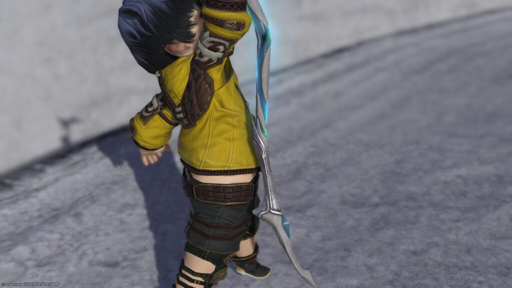 FF14　ミラプリ　光る武器　蛮神ハイデリン武器　リーパー　大鎌　サンクティファイライト・ウォーサイズ　見た目　発光エフェクト
