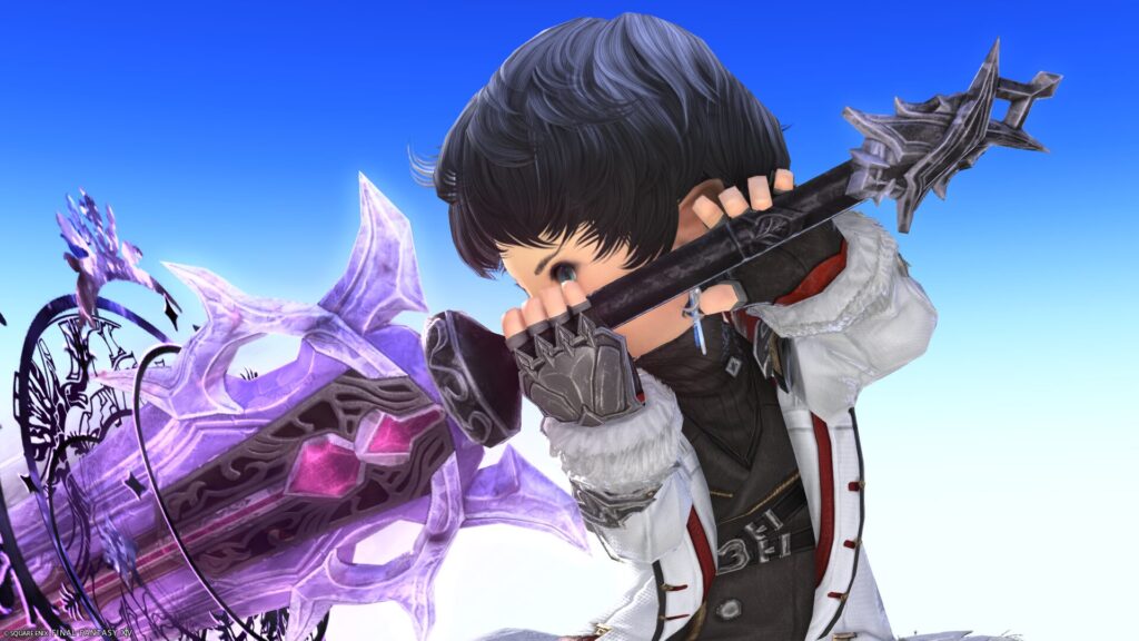 FF14　ミラプリ　光る武器　蛮神ハーデス武器　暗黒騎士　両手剣　エレオスRE　見た目　発光エフェクト