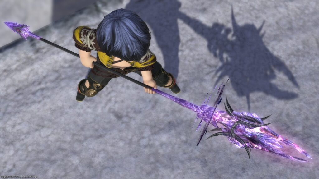 FF14　ミラプリ　光る武器　蛮神ハーデス武器　竜騎士　槍　メニスRE　見た目　発光エフェクト