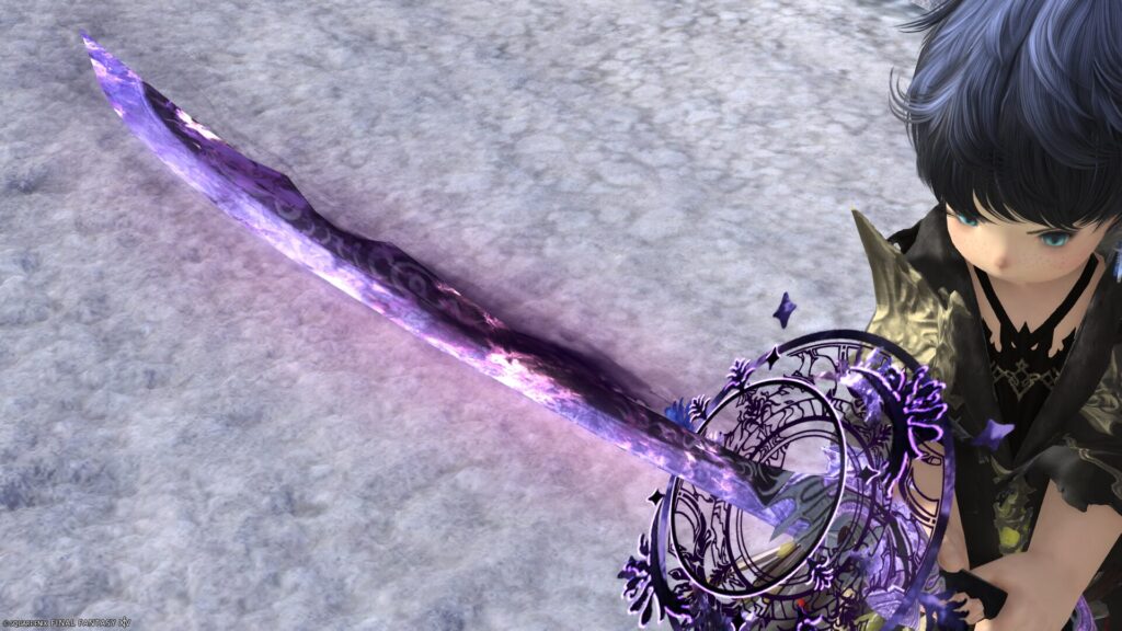 FF14　ミラプリ　光る武器　蛮神ハーデス武器　侍　刀　アイスクーネRE　見た目　発光エフェクト