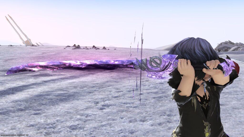 FF14　ミラプリ　光る武器　蛮神ハーデス武器　侍　刀　アイスクーネRE　見た目　発光エフェクト