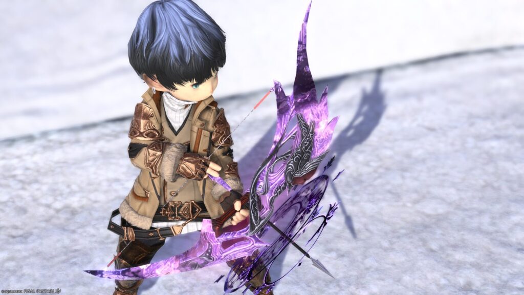 FF14　ミラプリ　光る武器　蛮神ハーデス武器　吟遊詩人　弓　ディーマRE　見た目　発光エフェクト