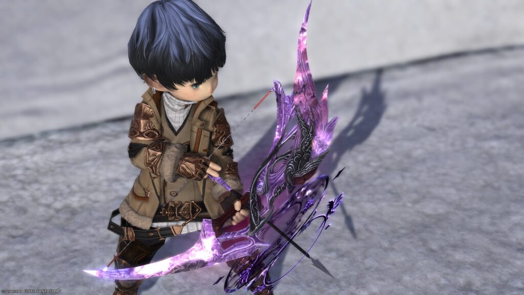 FF14　ミラプリ　光る武器　蛮神ハーデス武器　吟遊詩人　弓　ディーマRE　見た目　発光エフェクト