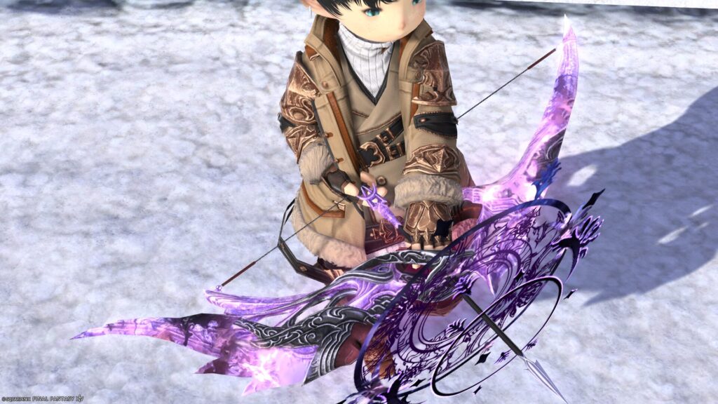 FF14　ミラプリ　光る武器　蛮神ハーデス武器　吟遊詩人　弓　ディーマRE　見た目　発光エフェクト