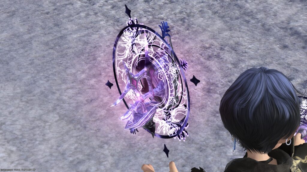 FF14　ミラプリ　光る武器　蛮神ハーデス武器　赤魔導士　細剣　アゴニアRE　見た目　発光エフェクト
