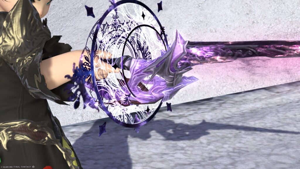 FF14　ミラプリ　光る武器　蛮神ハーデス武器　赤魔導士　細剣　アゴニアRE　見た目　発光エフェクト