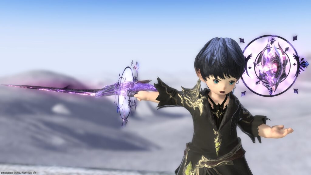 FF14　ミラプリ　光る武器　蛮神ハーデス武器　赤魔導士　細剣　アゴニアRE　見た目　発光エフェクト