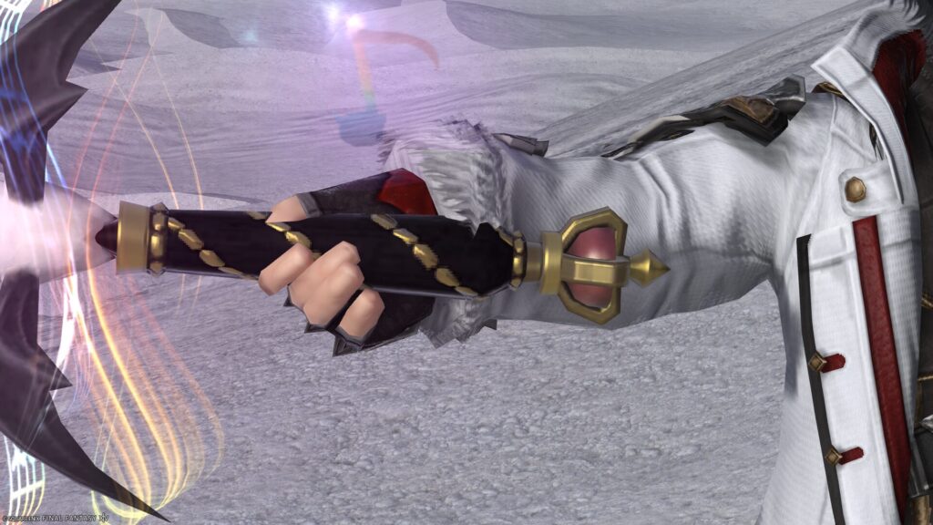 FF14　ミラプリ　光る武器　極王モグル・モグXII世武器　ナイト　剣　モグルモグブレード　見た目　発光エフェクト