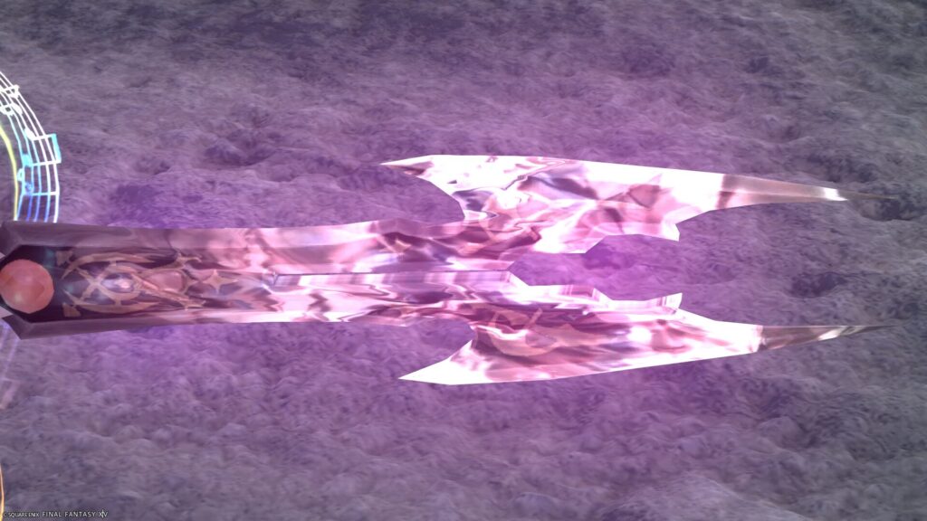 FF14　ミラプリ　光る武器　極王モグル・モグXII世武器　ナイト　剣　モグルモグブレード　見た目　発光エフェクト