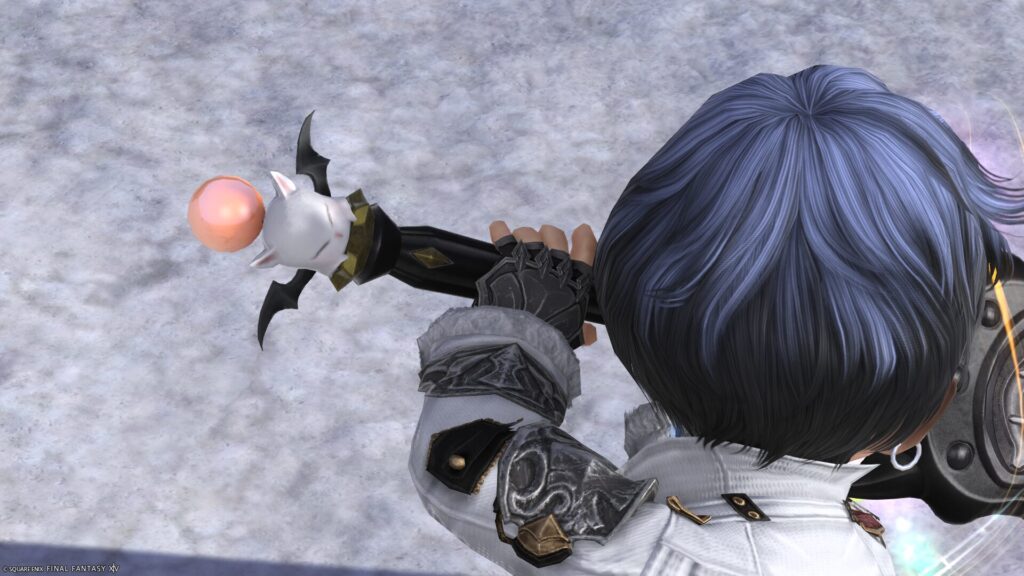 FF14 ミラプリ 光る武器 極王モグル・モグXII世武器 暗黒騎士 両手剣 モグルモグレートソード 見た目 発光エフェクト