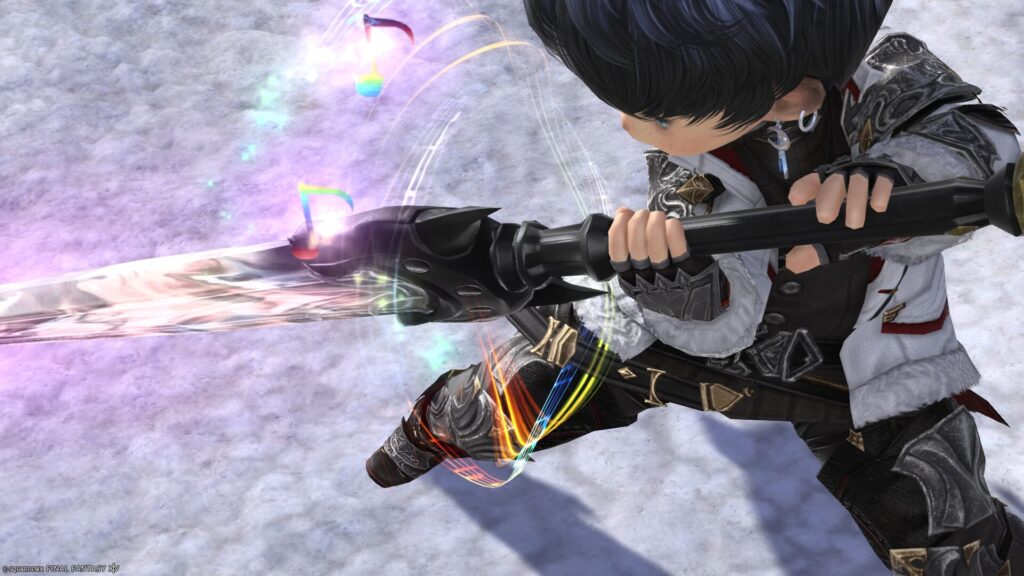 FF14 ミラプリ 光る武器 極王モグル・モグXII世武器 暗黒騎士 両手剣 モグルモグレートソード 見た目 発光エフェクト