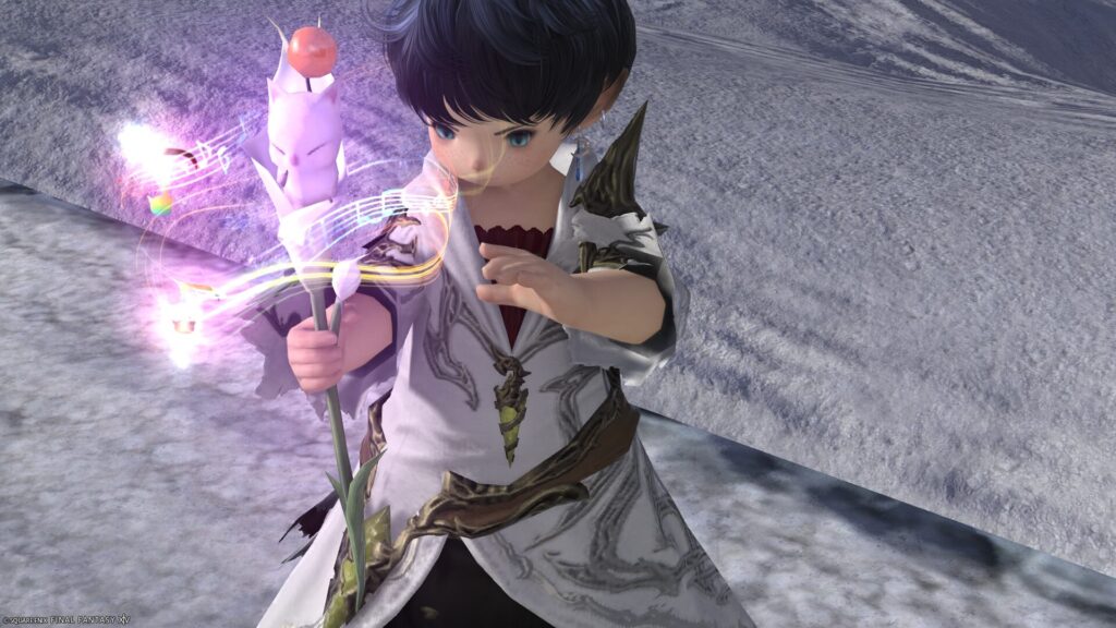 FF14　ミラプリ　光る武器　極王モグル・モグXII世武器　白魔導士　幻具　モグルモグリリー　見た目　発光エフェクト