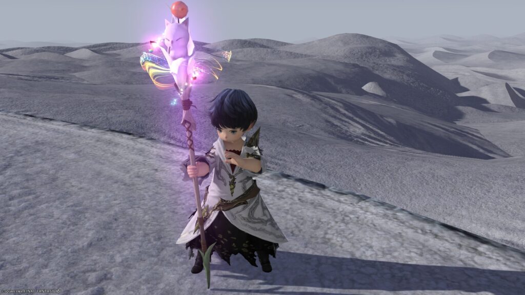 FF14 ミラプリ 光る武器 極王モグル・モグXII世武器 白魔導士 幻具 モグルモグロッド 見た目 発光エフェクト