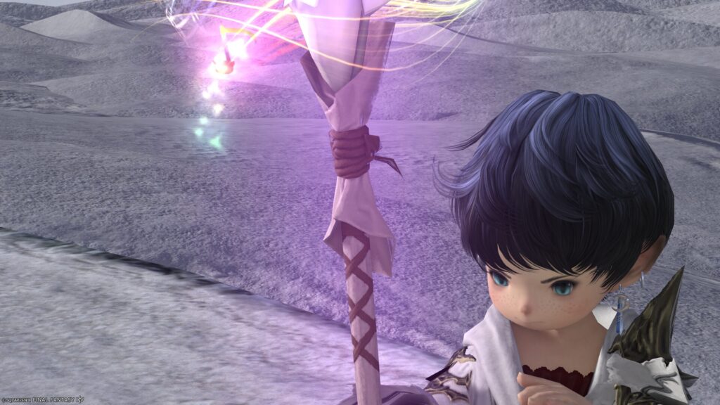 FF14 ミラプリ 光る武器 極王モグル・モグXII世武器 白魔導士 幻具 モグルモグロッド 見た目 発光エフェクト