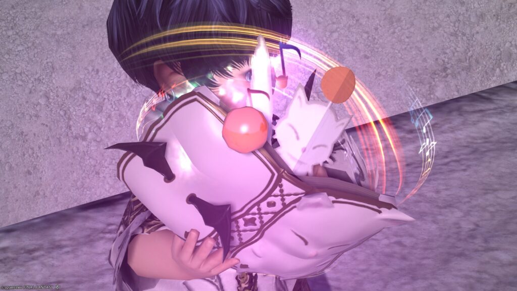 FF14　ミラプリ　光る武器　極王モグル・モグXII世武器　学者　魔導書　モグルモグリモア・クポ　見た目　発光エフェクト