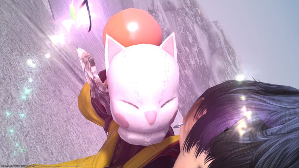 FF14　ミラプリ　光る武器　極王モグル・モグXII世武器　モンク　格闘武器　モグルモグフィスト　見た目　発光エフェクト