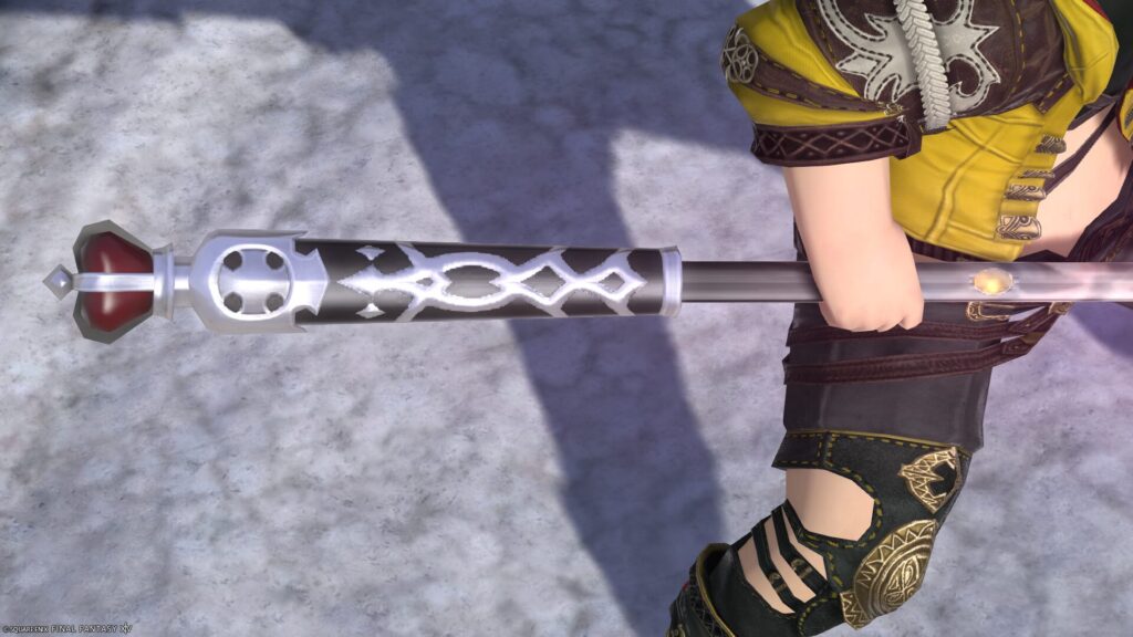 FF14　ミラプリ　光る武器　極王モグル・モグXII世武器　竜騎士　槍　モグルモグフォーク　見た目　発光エフェクト