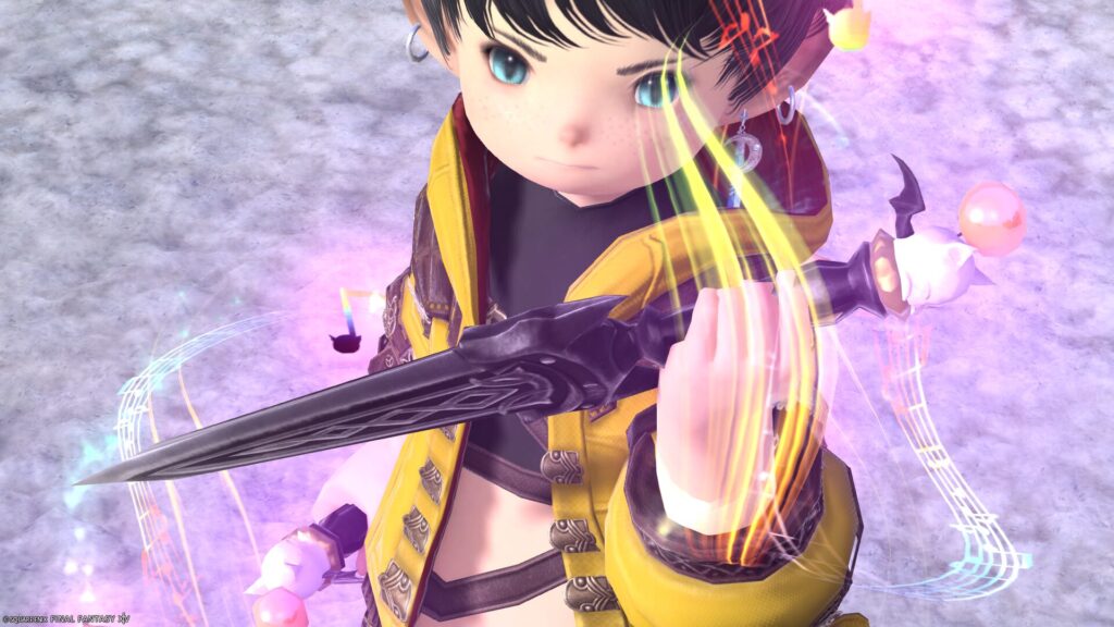 FF14　ミラプリ　光る武器　極王モグル・モグXII世武器　忍者　双剣　モグルモグナイフ　見た目　発光エフェクト