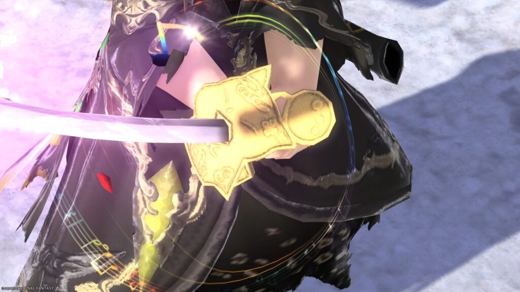 FF14　ミラプリ　光る武器　極王モグル・モグXII世武器　侍　刀　極王刀　見た目　発光エフェクト