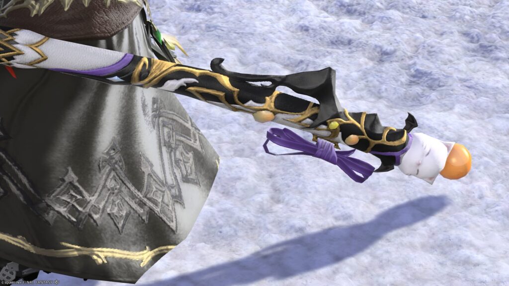 FF14　ミラプリ　光る武器　極王モグル・モグXII世武器　侍　刀　極王刀　見た目　発光エフェクト