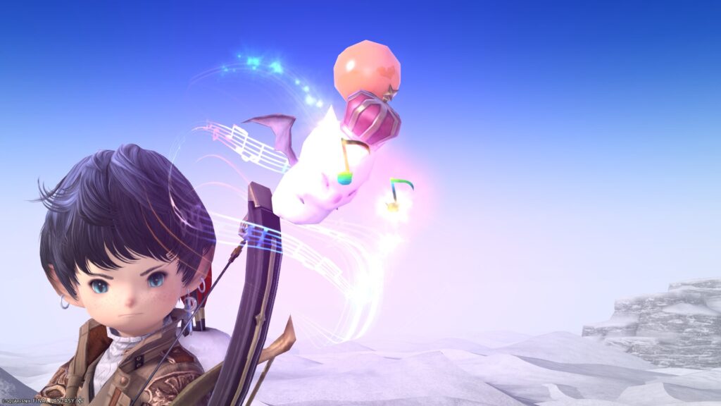 FF14　ミラプリ　光る武器　極王モグル・モグXII世武器　吟遊詩人　弓　モグルモグボウ　見た目　発光エフェクト