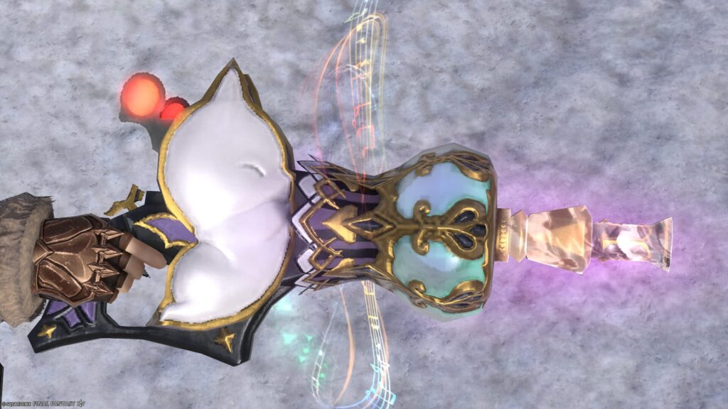 FF14　ミラプリ　光る武器　極王モグル・モグXII世武器　機工士　銃　モグルモグエアガン　見た目　発光エフェクト