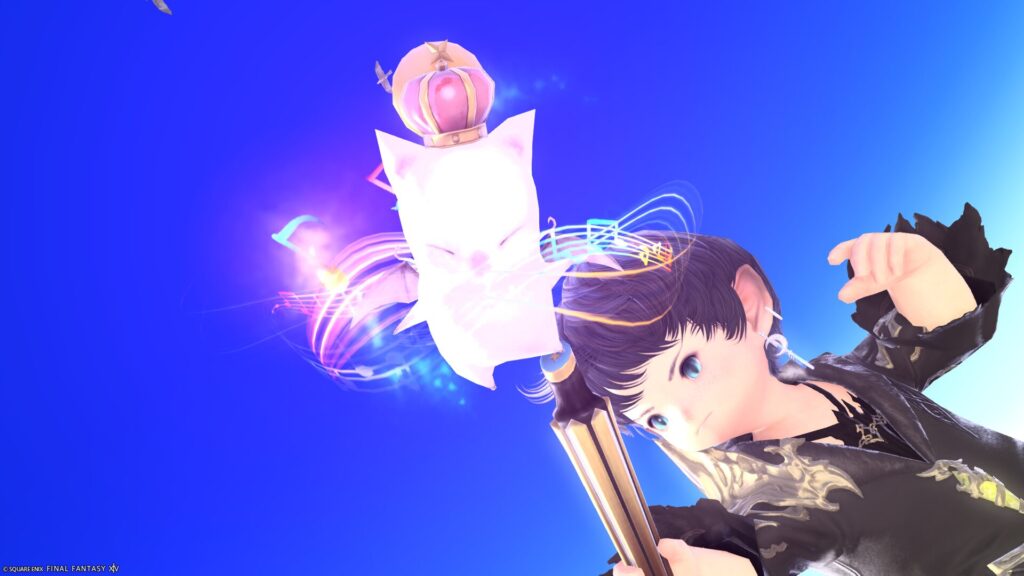 FF14 ミラプリ 光る武器 極王モグル・モグXII世武器 黒魔導士 杖 モグルモグスタッフ 見た目 発光エフェクト