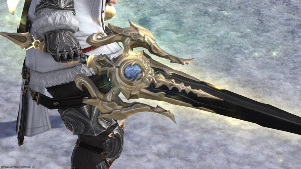 FF14　ミラプリ　光る武器　極女神ソフィア討滅戦　ナイト　剣　盾　細剣　ブレード・オブ・ゴッデス/シールド・オブ・ゴッデス　見た目　発光エフェクト