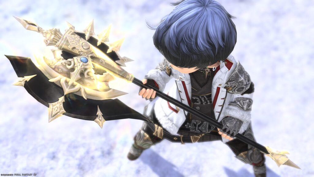 FF14 ミラプリ 光る武器 極女神ソフィア討滅戦 戦士 斧 アクス・オブ・ゴッデス 見た目 発光エフェクト